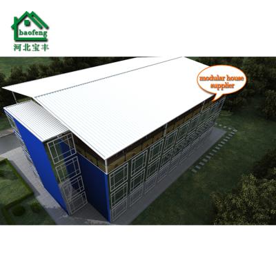 China Modern office container with modular steel house apartment prefab steel container house for sale