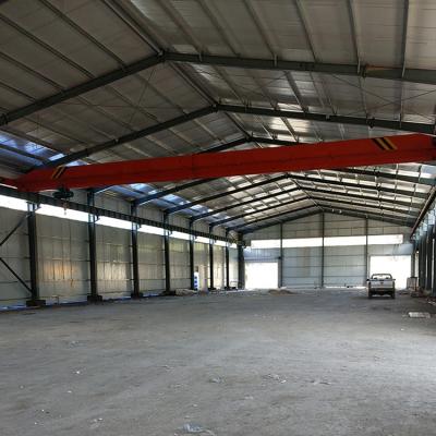 China China Modern Cheap Crane Double Girder Prefab Steel Frame Warehouse for sale