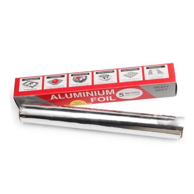 China Food Household Aluminum Foil For Cooking / Storage / Wrapping With Paper Holder for sale