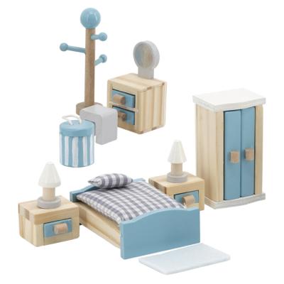 China New Style Mini Doll House Furniture Natural Solid Wooden Toys Friendly Hot High Quality Wooden Furniture Accessories for sale