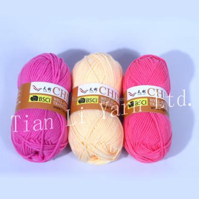 China Acrylic Soft Yarn Anti-pilling Thread Hand Knitting Yarn Spinnings for sale