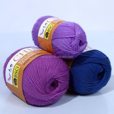 China Cynthia Soft Silk Fiber Cashmere Anti-pilling Yarn Kintting Threads For Kids TL-02 Dyed Eco-Friendly for sale