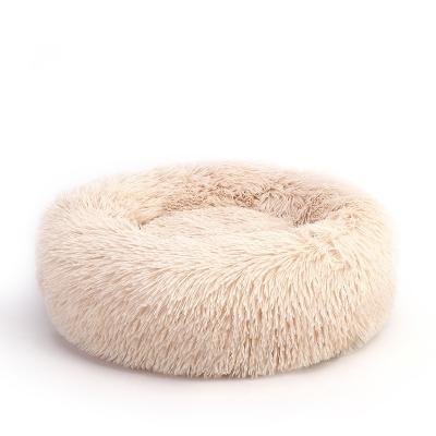 China Cat Nest Warm Bed Cats Quality Assurance Round Cat Bed Nest Filling With Sustainable Soft Warm PP Cotton for sale