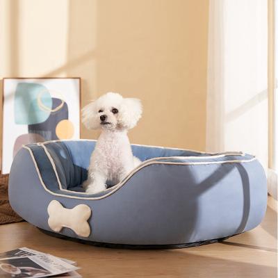 China Wholesale Travel Cotton Winter Pet Bed For Cats Dogs Soft Nest Kennel Bed for sale