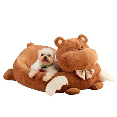 China Sustainable Rabbit, Bear Shape Nest Animal Pets Dogs Cats Cozy Bedroom For Small Puppy Warm Rectangle Customized Soft Dog Bed for sale