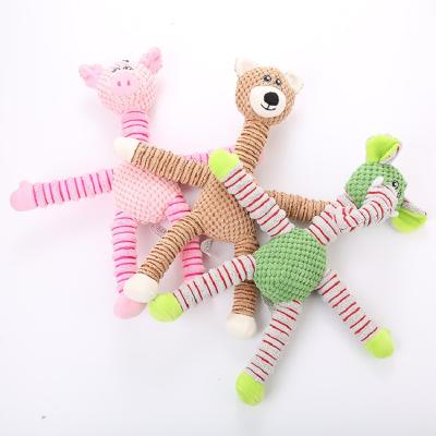 China Sustainable Dog Toy Long Hand Corn Plush Toy for sale