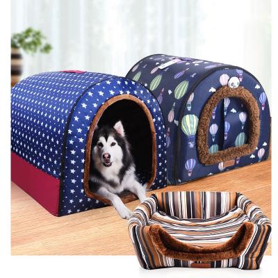 China Large Plush Dog Pet Cage Stored Breathable Washable Kennel With Door Kennel for sale