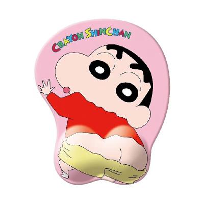 China Cheap Funny HOT Anime Print Pencil Shin-chan Wrist Guard 3d Silicone Gel Cartoon Mouse Pad OEM Price From Amazon for sale