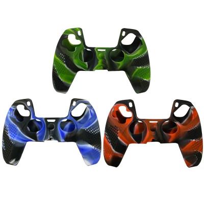 China Camouflage watercolor funda mando silikonhlle gamepad cover protective skin cover device case for sony ps5 game ref 5 for sale