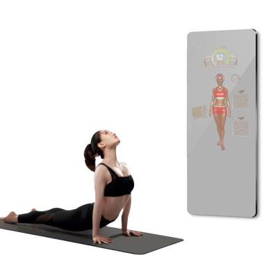 China Morden Android AI Touch Screen Exercise Mirror Big Wall Smart Magic Interactive Gym Magic Mirror Fitness Mirror for sale