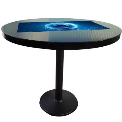 China 32 Inch Modern Waterproof Multi Touch Multi Touch Smart Interactive Coffee Table Round Shape Smart Modern Table for sale