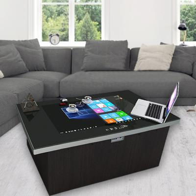 China (Height)Adjustable Color Customized 55 Inch Desk Top Coffee Table Multi-Function Smart Venue Elevator Smart Touch Screen Coffee Tables for sale