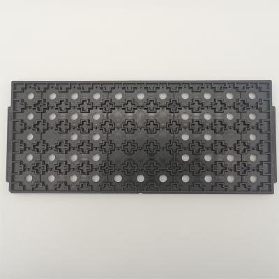 China Custom Jedec Matrix Trays Zwarte geleidende ESD-component trays voor IC-apparaat opslag Te koop