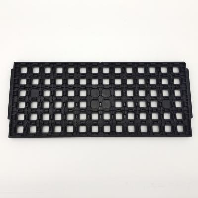 China JEDEC Standard Tray Ultrasonic Cleaning Black High Temperature IC Trays for sale