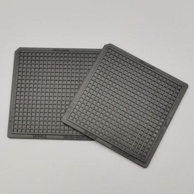 China ROHS Zwart Stabiel Vlak PC 2 inch 4' Waffle Pack Chip Trays Voor Elektronische Die Te koop