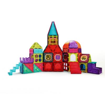 China Custom Magnetic Building Block Interesting 3D Construction Toy Kids Magnet Tiles for sale