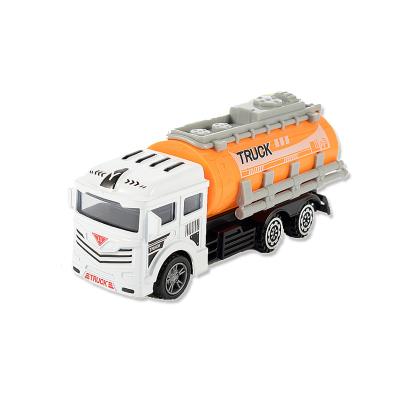 China Kids Mini Model Oil Tanker Cars Simulation Collectible Metal Container Truck Alloy Slip Alloy Car Model Eco-friendly High Diecast Pull Back Car Toy for sale