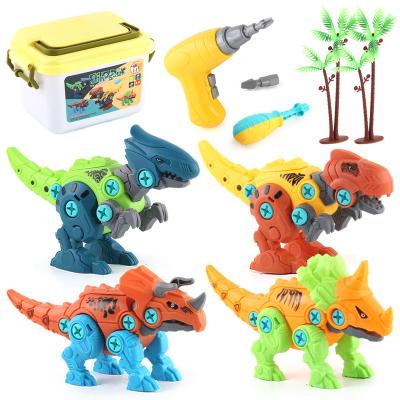 China Disassembly Kids Eco-friendly Material Toys Disassemble To Assemble Early Childhood Education Learning Toys Dinosaur Diy Toys for sale