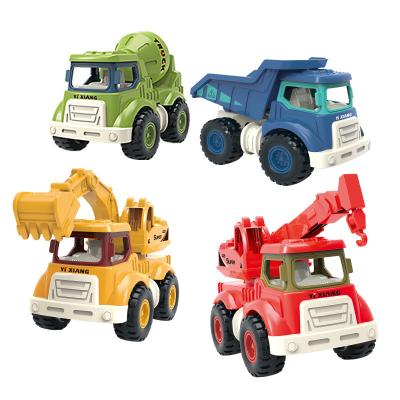 China Model Construction Car Simulation Diecast Car Toys Vehicles Diecast Model Pull Back Toy Truck For Children for sale