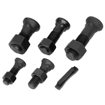 China China 8.8 10.9 12.9 Steel Export Grade Durable Bolt Black Edge Bolt Plow Nuts And Bolts For Sale for sale