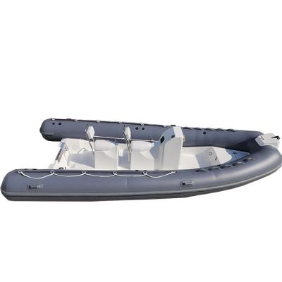 China Dark Gray Entertainment RIB-540 Water Boats Strong Hypalon Inflatable Rib Boat for sale