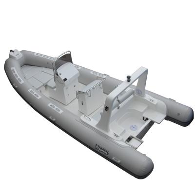 China Dark gray region RIB-620 C water sports rib boat luxury hypalon sailing yacht with motor for sale