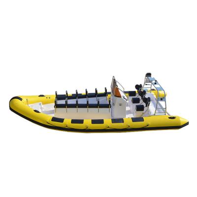 China Large Cruise 700cm Passenger Cruising Rib Boat RIB-700 With Orca Hypalon Tubes Luxury Yacht for sale