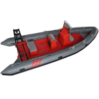 China Inflatable fiberglass boat fiberglass rib hypalon rib boat fiberglass hull 6.6m for sale