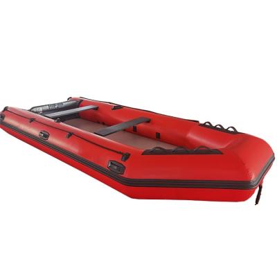 China PVC 10 Person Aluminum Floor Fast Speed ​​Rowing PVC Inflatable Fishing Boat With Motor for sale