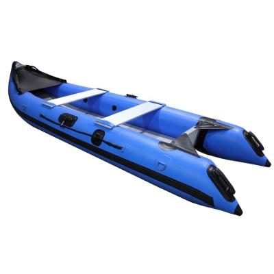 China New PVC Inflatable Model Kayaks 370 12ft Fishing Boat for sale