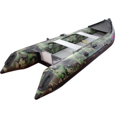 China PVC 12 Ft 370 Length Camouflage Colors PVC Kayaks Inflatable Boat for sale