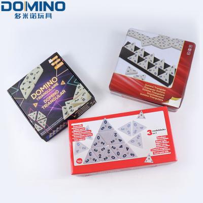 China Stylish High Quality Triomino Sets With Numbers Domino Set for sale