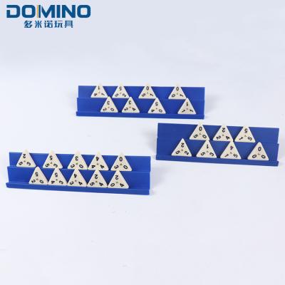 China Stylish Tri Dominoes Toys For Kids Triangular Montessori Domino Domino Board Game Set 2021New for sale