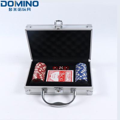 China Stylish Professional Custom Classic Logo Ceramic Gaming Poker Chips Casino Chips Set of 2 Colors Texas Poker Chips for sale