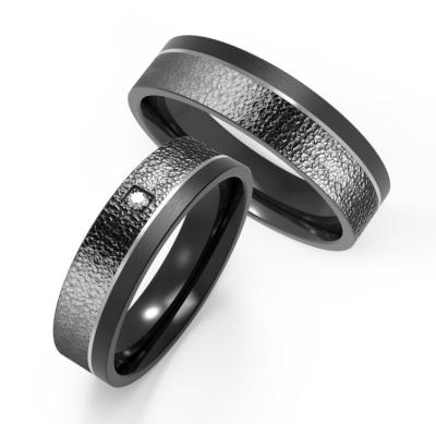 China Domed Fashion Men Jewelry 6mm Matte Stainless Steel Bangle Encrusted Zircon Ring for sale