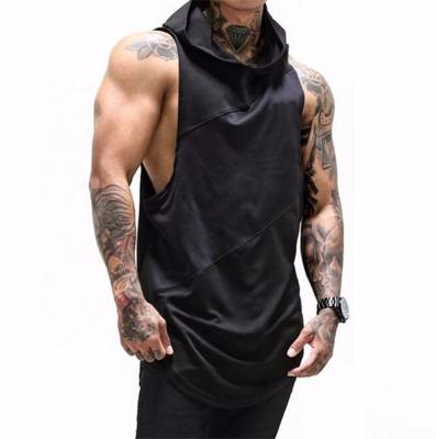 China 2020 High Quality Custom Anti-Shrink Gym Mens Tank Tops Sleeveless Training Hoodie for sale