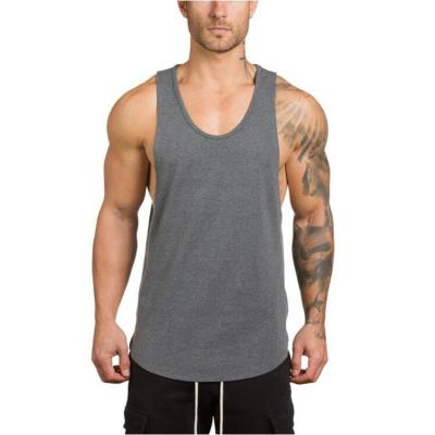 China Custom Logo Bodybuilding Anti Shrink Tank Top Sweatshirt Vest Gym Men for sale