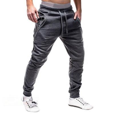 China Antistatic Zipper Pocket Men Sweatpants Casual Pants Sports Track Trousers for sale