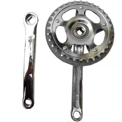 China Mountain bikes China bicycle crank cranks152mm 165mm 170mm BTM parts cogwheel cranks152mm 165mm 170mm BTM parts wheels teeth for 32/36/40 for sale