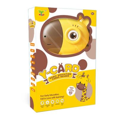 China Ogrenmek Educational Children's Educational Toy New Design Card Reader 60 Early Educational Cards 120 Giraffe Study Satisfied Card Reader for sale