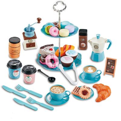 China Simulation Coffee Snack Afternoon Tea Set Children's Game House Toys 8080A for sale