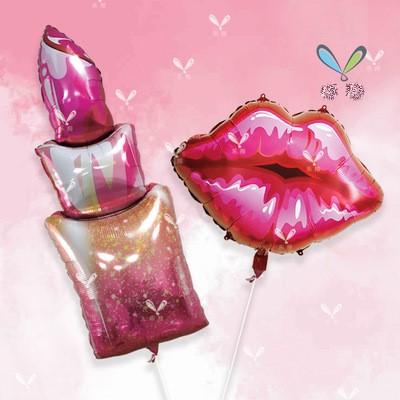 China Large Size 2021 Valentine's Day Decoration Cymylar Lipstick and Cymylar Lip Foil Balloon Set for Happy Valentines Day Party Decoration for sale