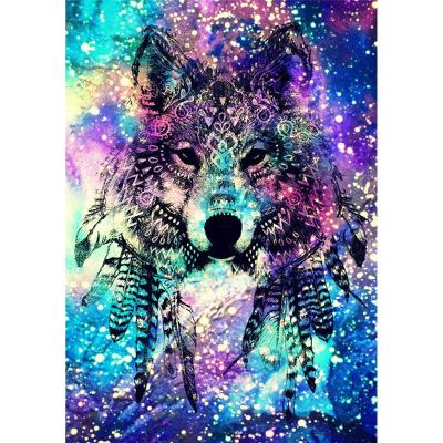 China Europe 2021Hot Selling Full Drill 5D Rhinestone Embroidery Cross Stitch Diamond Painting Dog For Home Decoration for sale