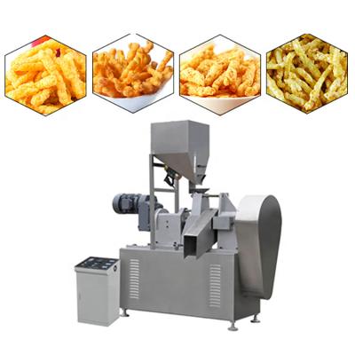 China Automatic Nik Naks Snacks Food Extruder Hotels Kurkure Cheetos Corn Loop Making Machine for sale