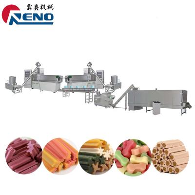 China Automatic Line Production Pet Tooth Cleaning Equipment Hot Sale Puppy Treat Machine Production Line Supplier for sale