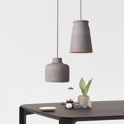 China Modern Restaurant Cement Pendant Lamp Vintage Lighting Fixture for Contemporary Art Home Decoration Restaurant Hotel Lights for sale