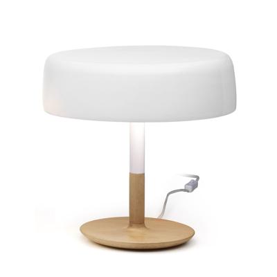 China Modern Nordic Minimalist Glass Mushroom Table Light For Hotel Living Room Bedroom Home Decor Led Desk Lamp for sale