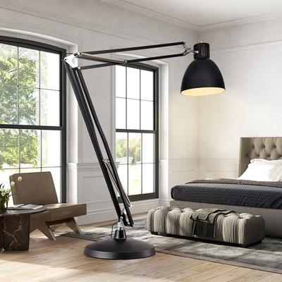 China Large Long Industrial Metal Designer Adjustable Swing Arm Floor Lamp,Classic Standing Lamp for Living Room Bedroom Hotel for sale