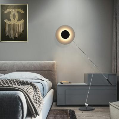 China Modern Adjustable Long Arm Rocker Metal Floor Lamp For Home Hotel Bedroom Living Room Decor Stand Light Led for sale