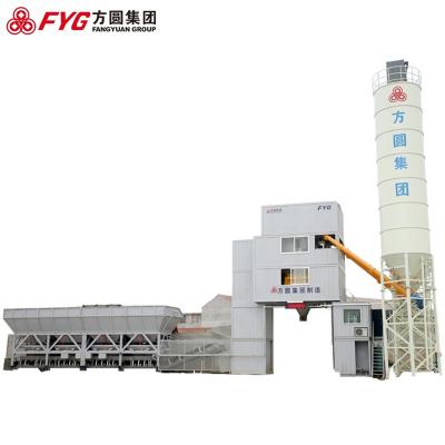 China HZS120 mobile stationary mobile concrete batching plant (Ready-mixed) en venta